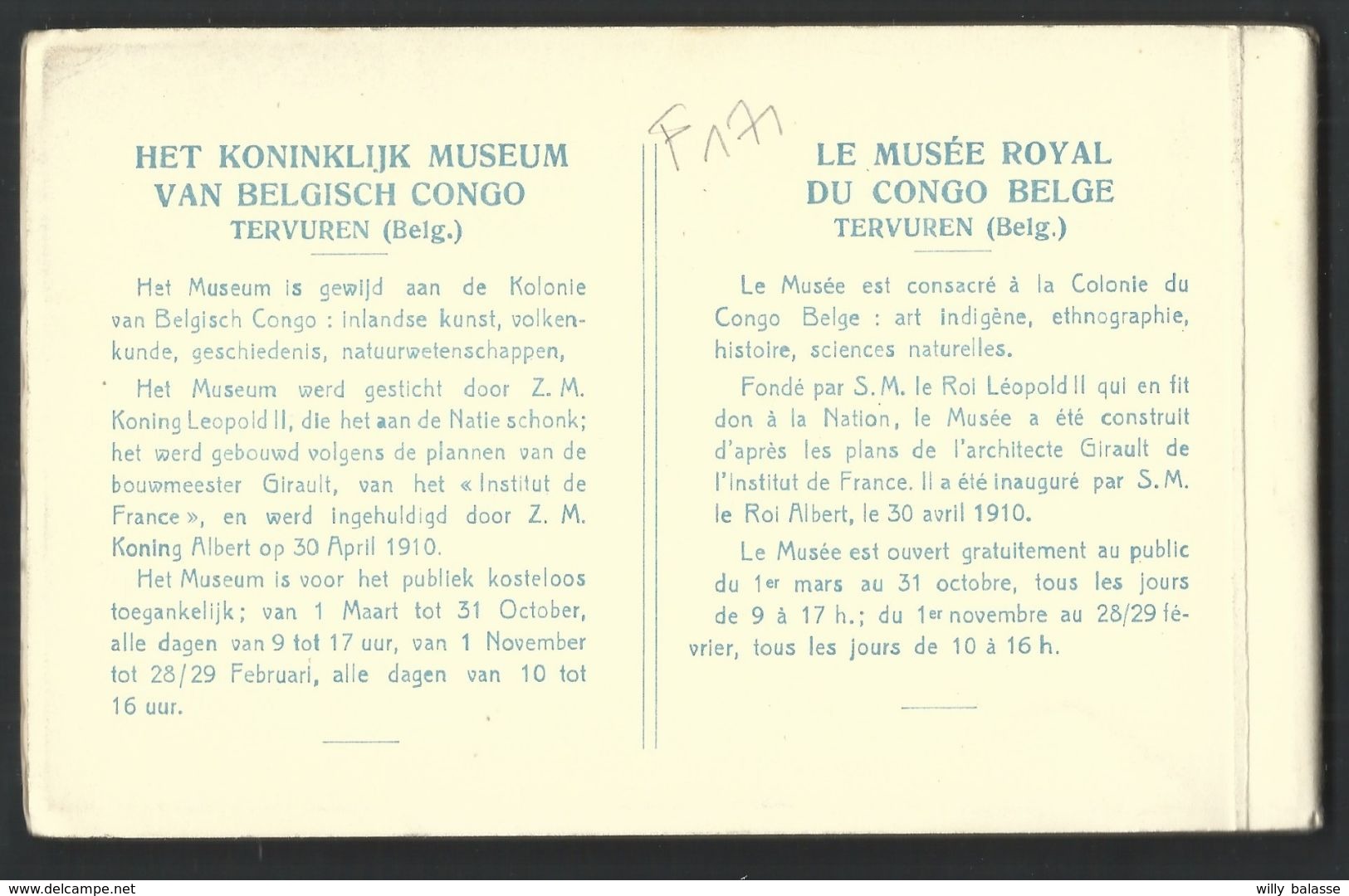 +++ CPA - Carnet De 10 Cartes - TERVUREN  TERVUEREN - Musée Royal Du Congo Belge - Museum  // - Tervuren