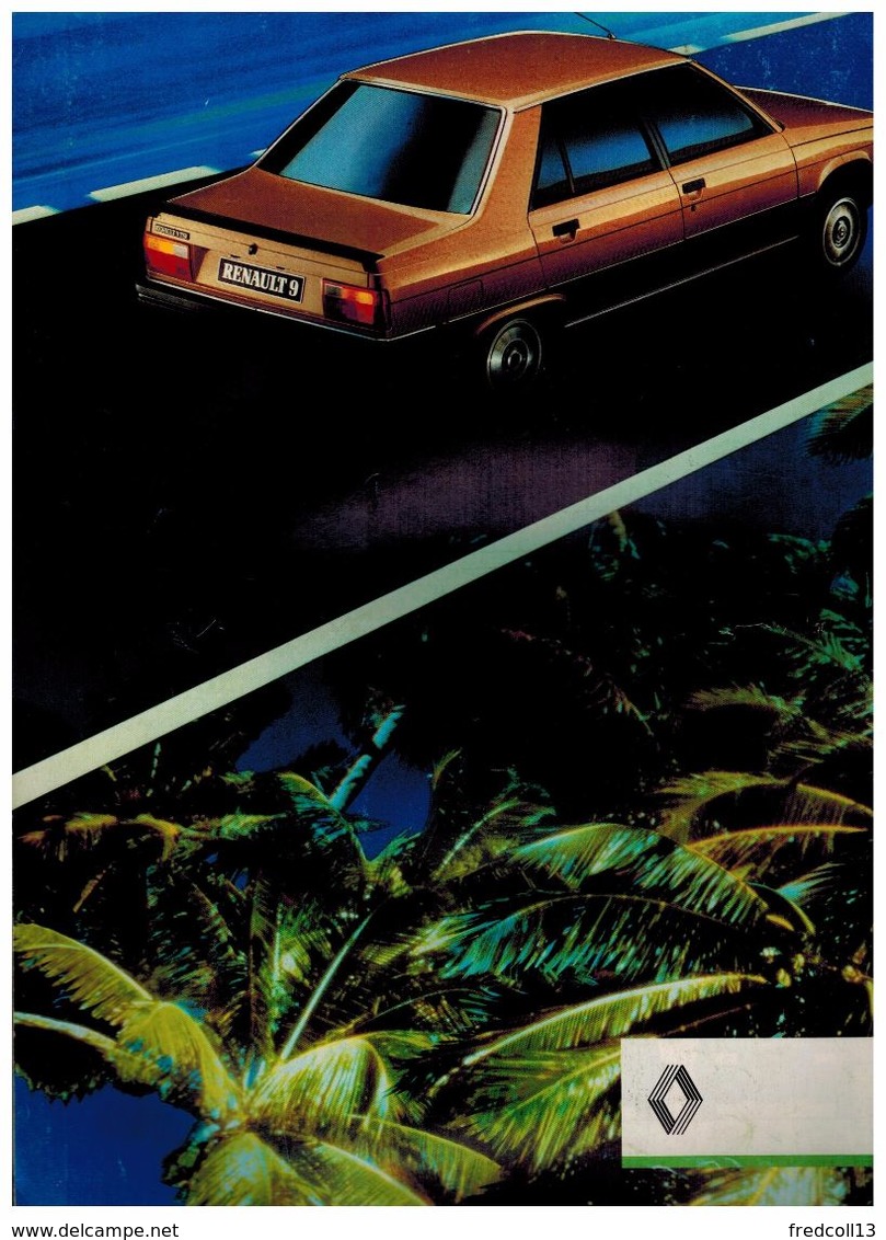 RENAULT 9 CATALOGUE 22 PAGES 1983 Format A4 FRANCE - Publicités