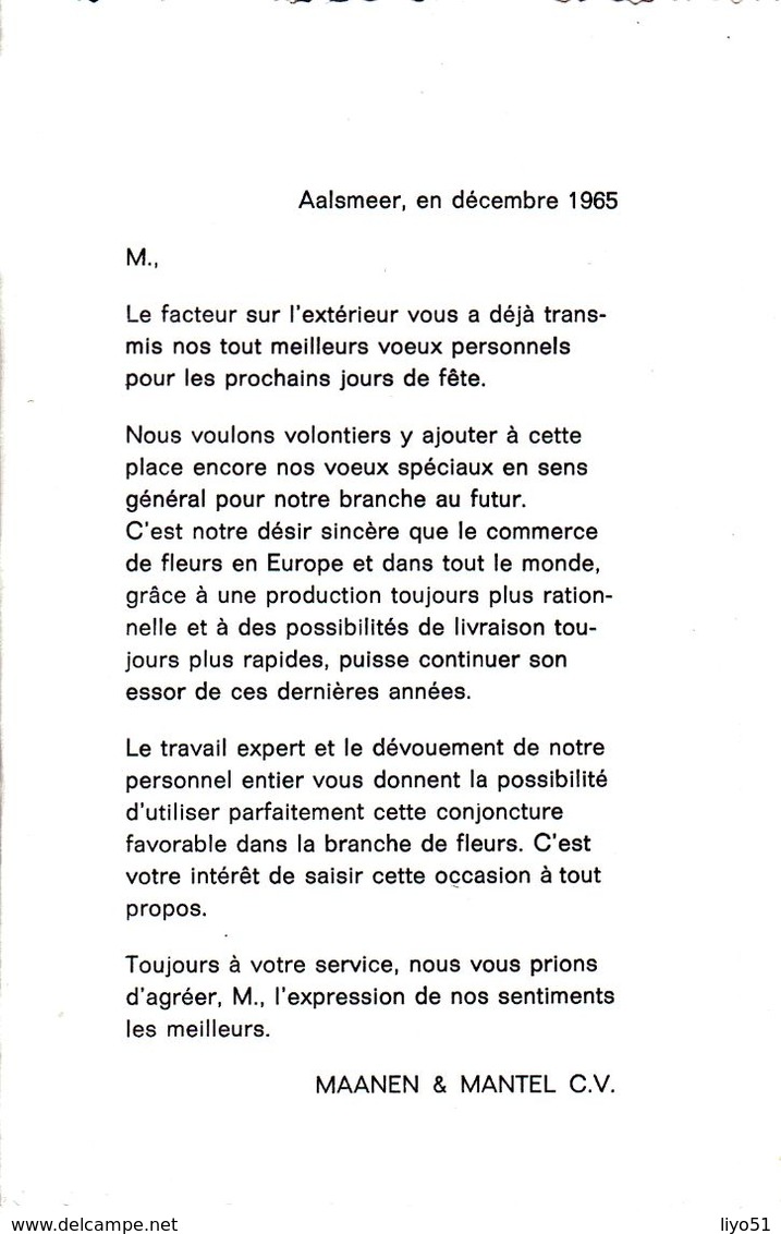 Johnny Hallyday  De Gaulle Facteur Dépliant à Système à 5 Journaux Factices Dans Sacoche .Voeux 1965  Aalsmeer Hollande - Autres & Non Classés