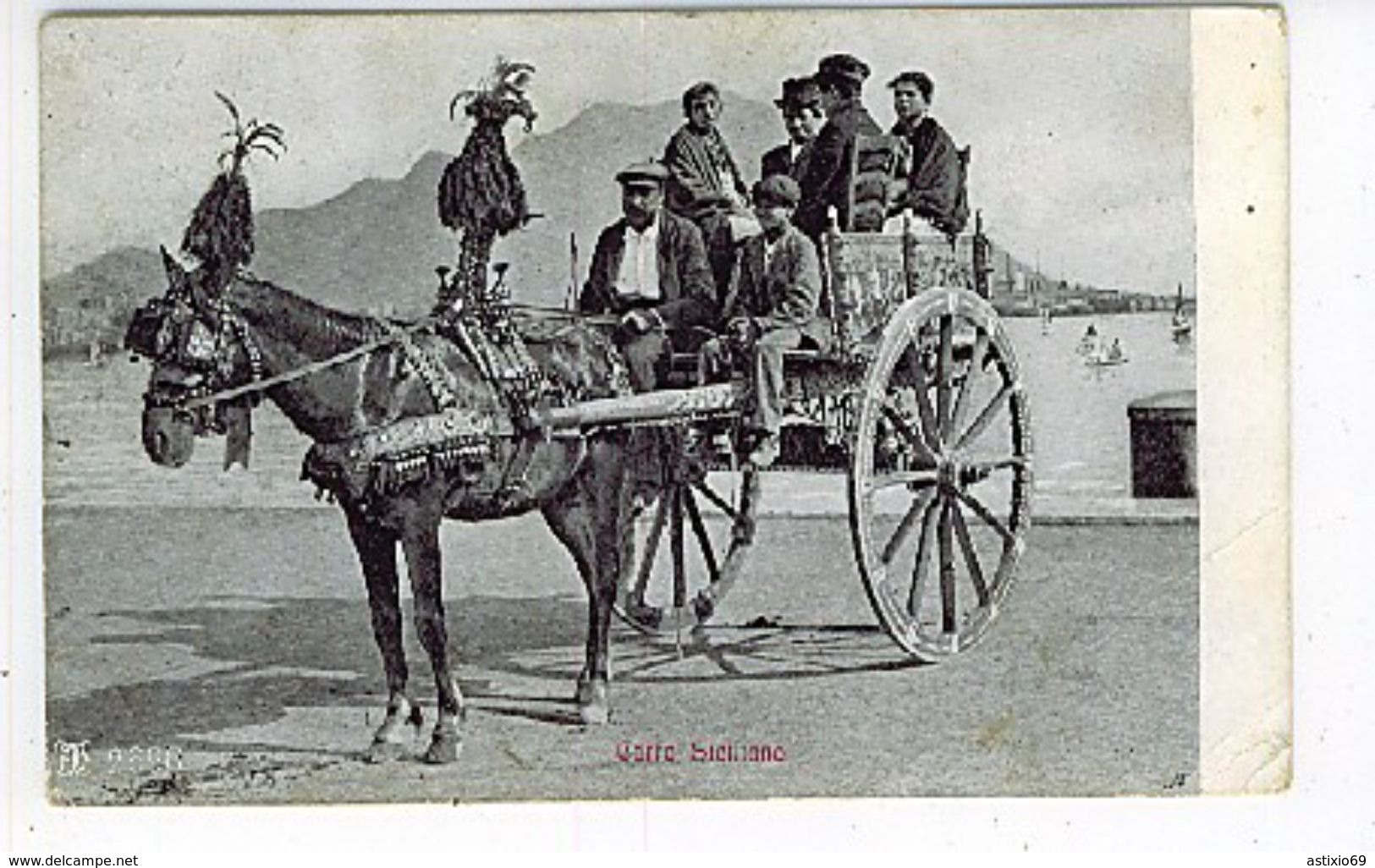 SICILIA CARRO SICILIANO CARRETTO 1913 - Costumi