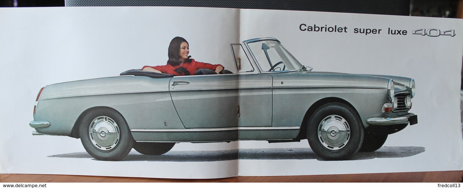 PEUGEOT 404 COUPE ET CABRIOLET CATALOGUE 8 PAGES 1968 Format A4 FRANCE - Pubblicitari