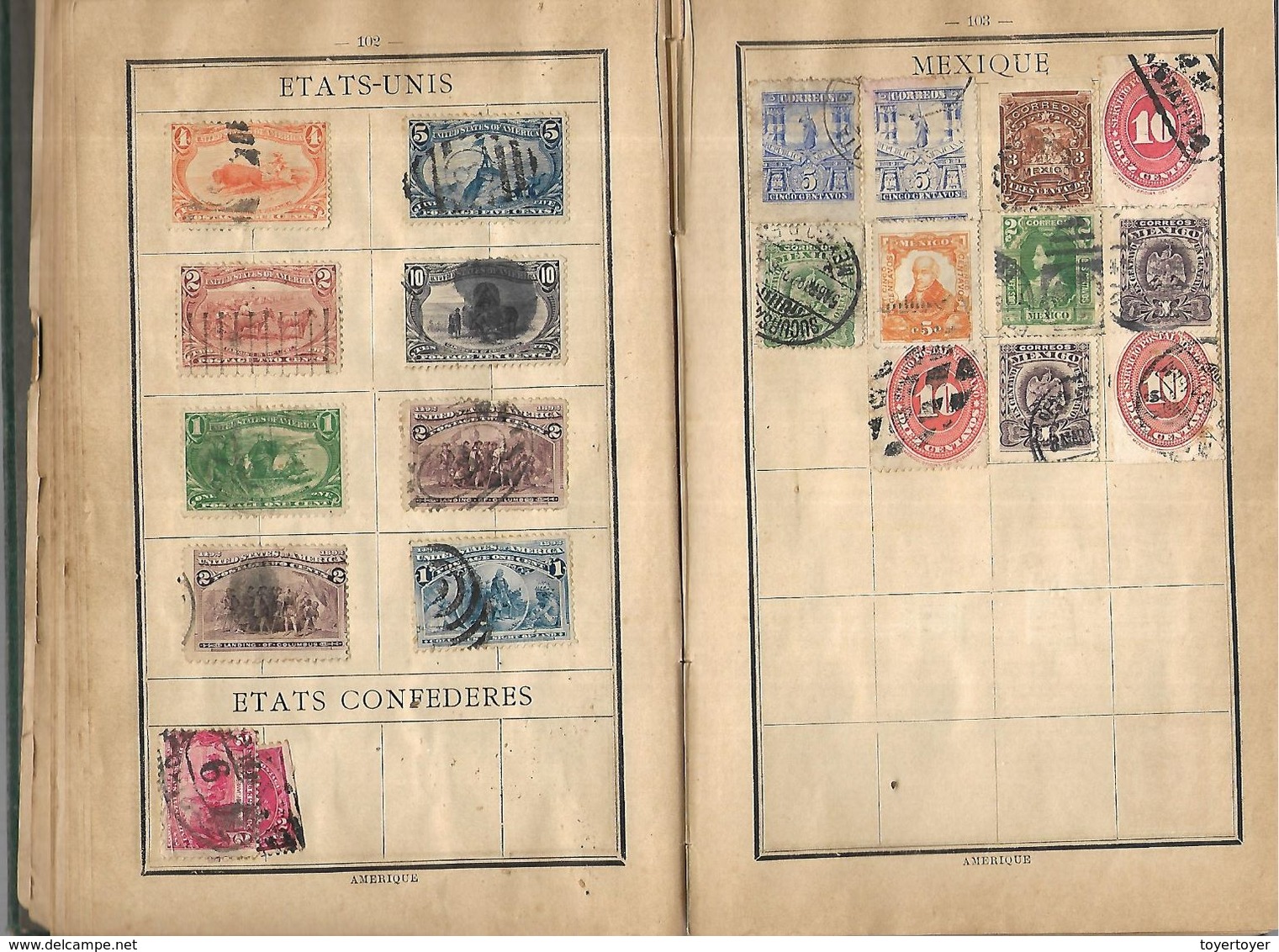 D354 Viel Album-Catalogue De Timbres Maury Plus De 400 Timbres Divers Du Monde Oblitérés - Autres & Non Classés