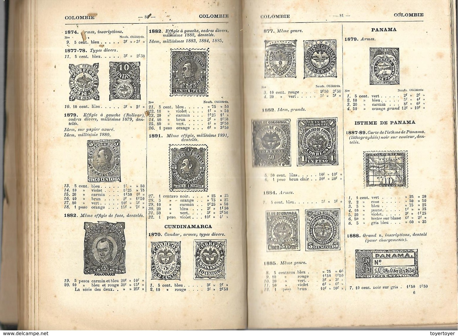 D354 Viel Album-Catalogue de timbres Maury plus de 400 timbres divers du monde oblitérés
