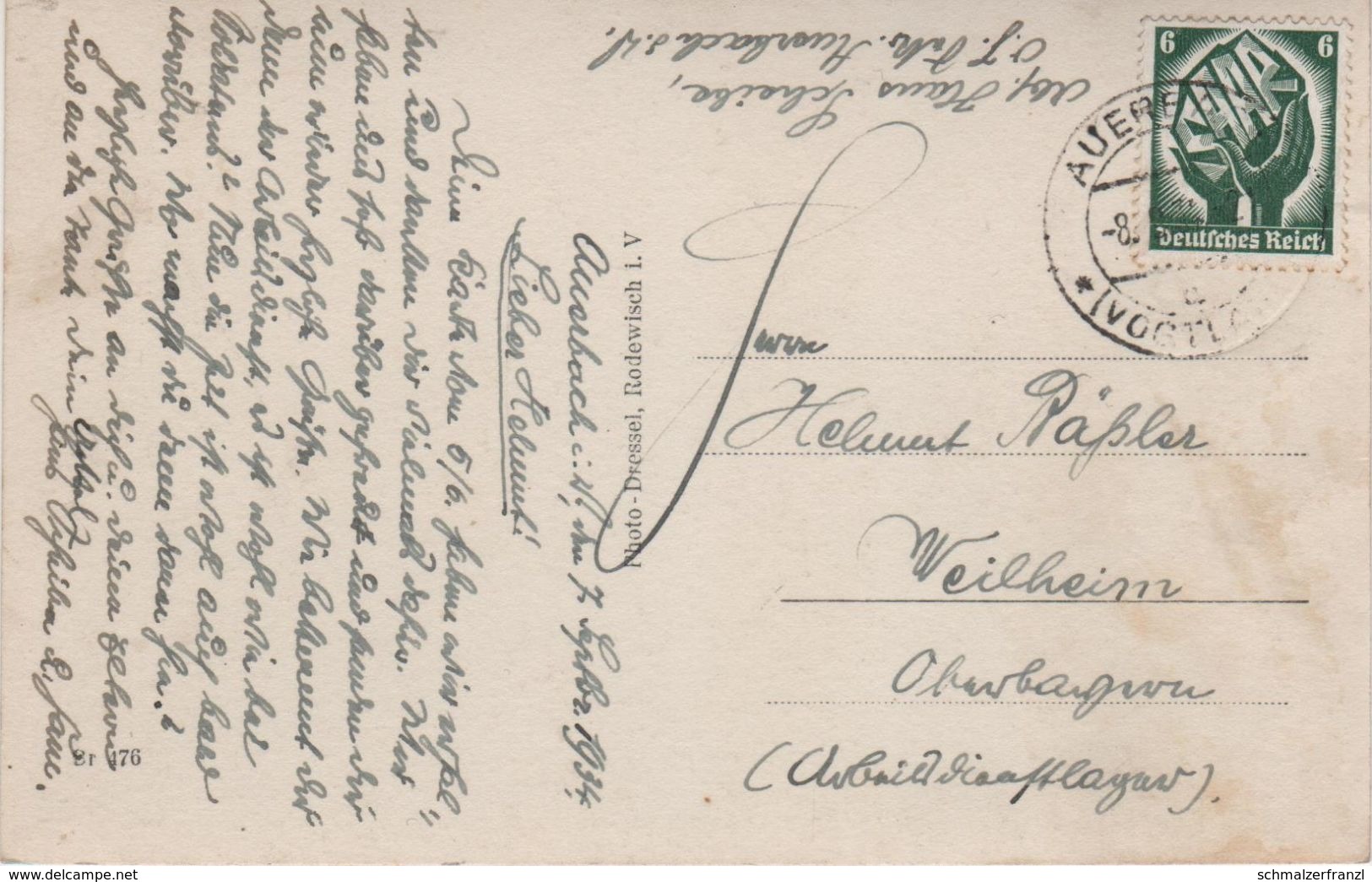 AK Auerbach Vogtland Felsen A Rützengrün Rempesgrün Crinitzleithen Beerheide Grünheide Brunn Vogelsgrün Briefmarke Saar - Auerbach (Vogtland)