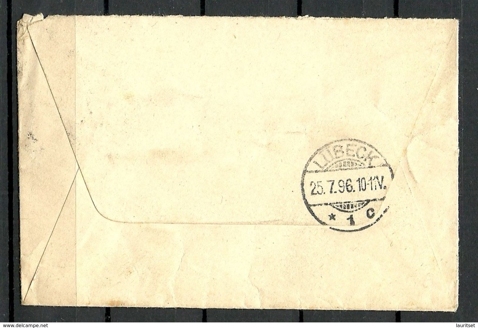 DENMARK Dänemark 1896 Brief Nach Lübeck Mit Michel 33 (1882) Als Einzelfrankatur - Storia Postale