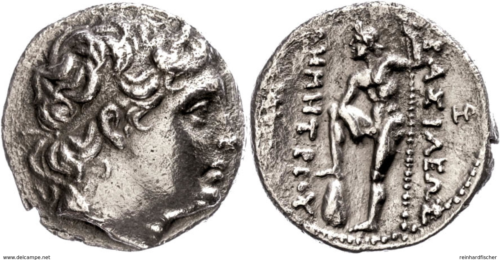 3 Pella, Tetradrachme (16,15g), 289-288 V. Chr., Demetrius Poliorketes. Av:  Kopf Nach Rechts Mit Diadem. Rev: Poseidon  - Other & Unclassified