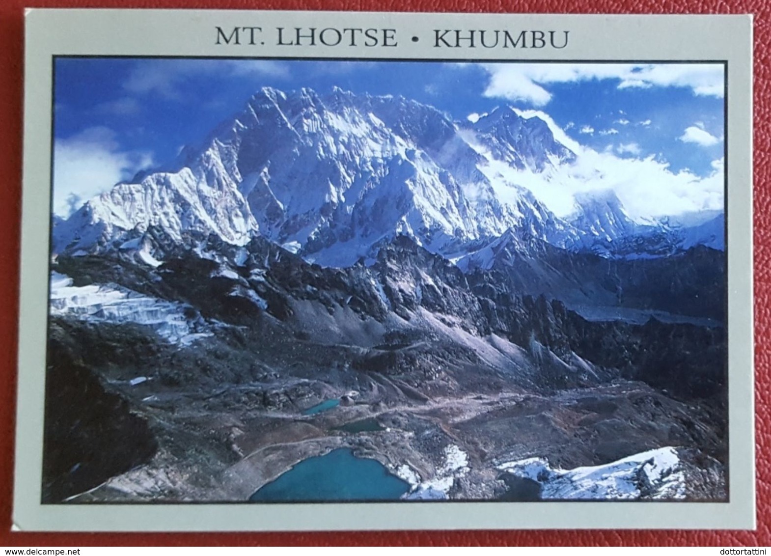 NEPAL - Mt. Lhose - Khumbu - Kongma Glacier & Lakes With Lhotse Ridge In The Background - Himalaya Nv - Nepal