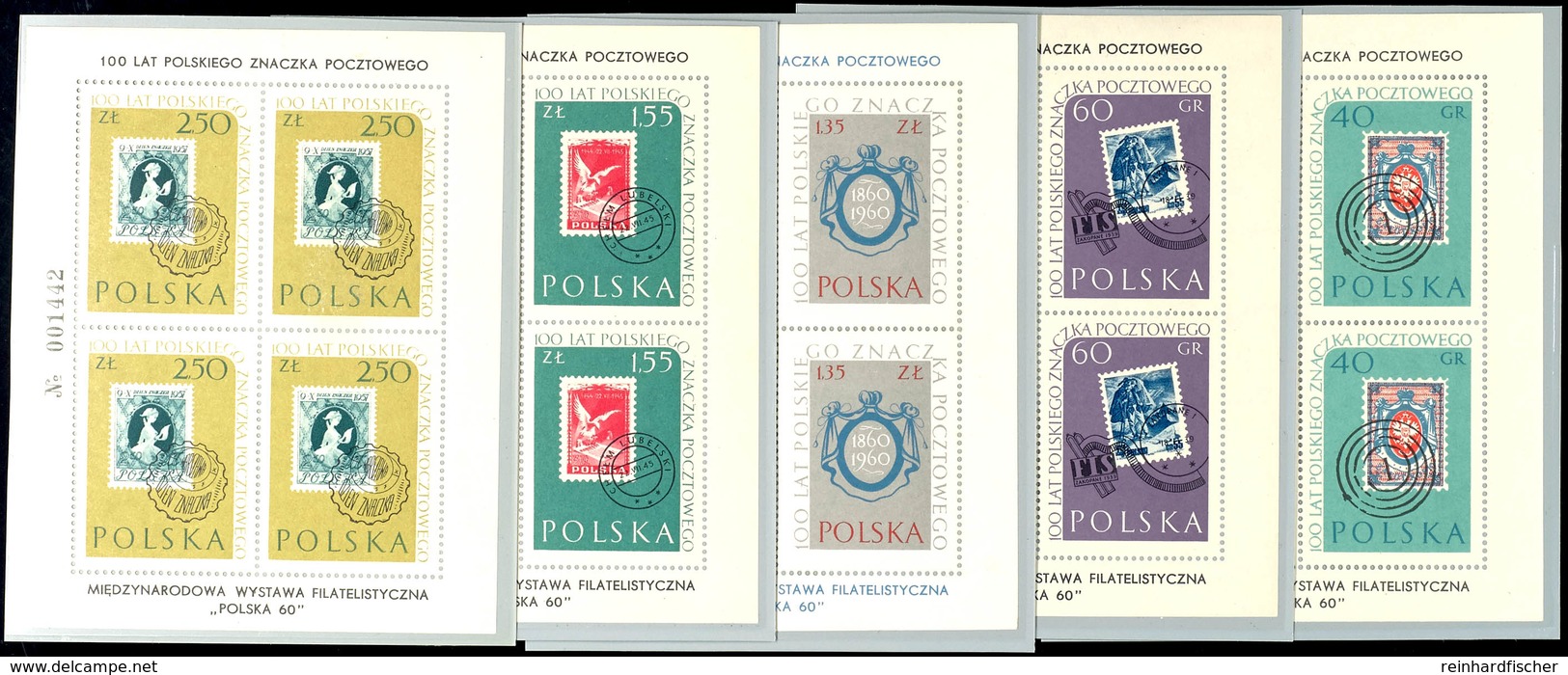 6927 40 Gr. Bis 2,50 Zl. "100 Jahre Polnische Briefmarken", Kleinbogensatz, Tadellos Postfrisch, Mi. 1.000.-, Katalog: 1 - Other & Unclassified