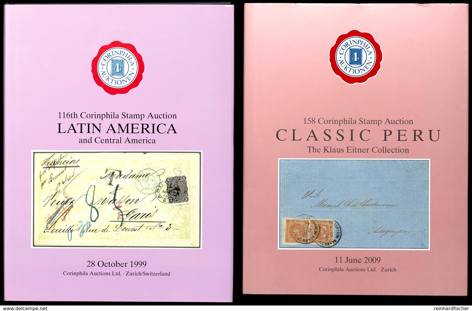 7141 LATIN AMERIKA Und CLASSIC PERU, 2 Neuwertige Auktionskataloge Der 116. Und 158. Corinphila Auktion - Other & Unclassified