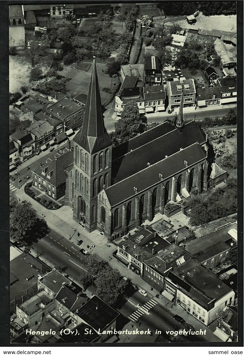 Hengelo (Ov.) St. Lambertuskerk In Vogelvlucht  -  Ansichtskarte Ca. 1965    (8242) - Hengelo (Ov)