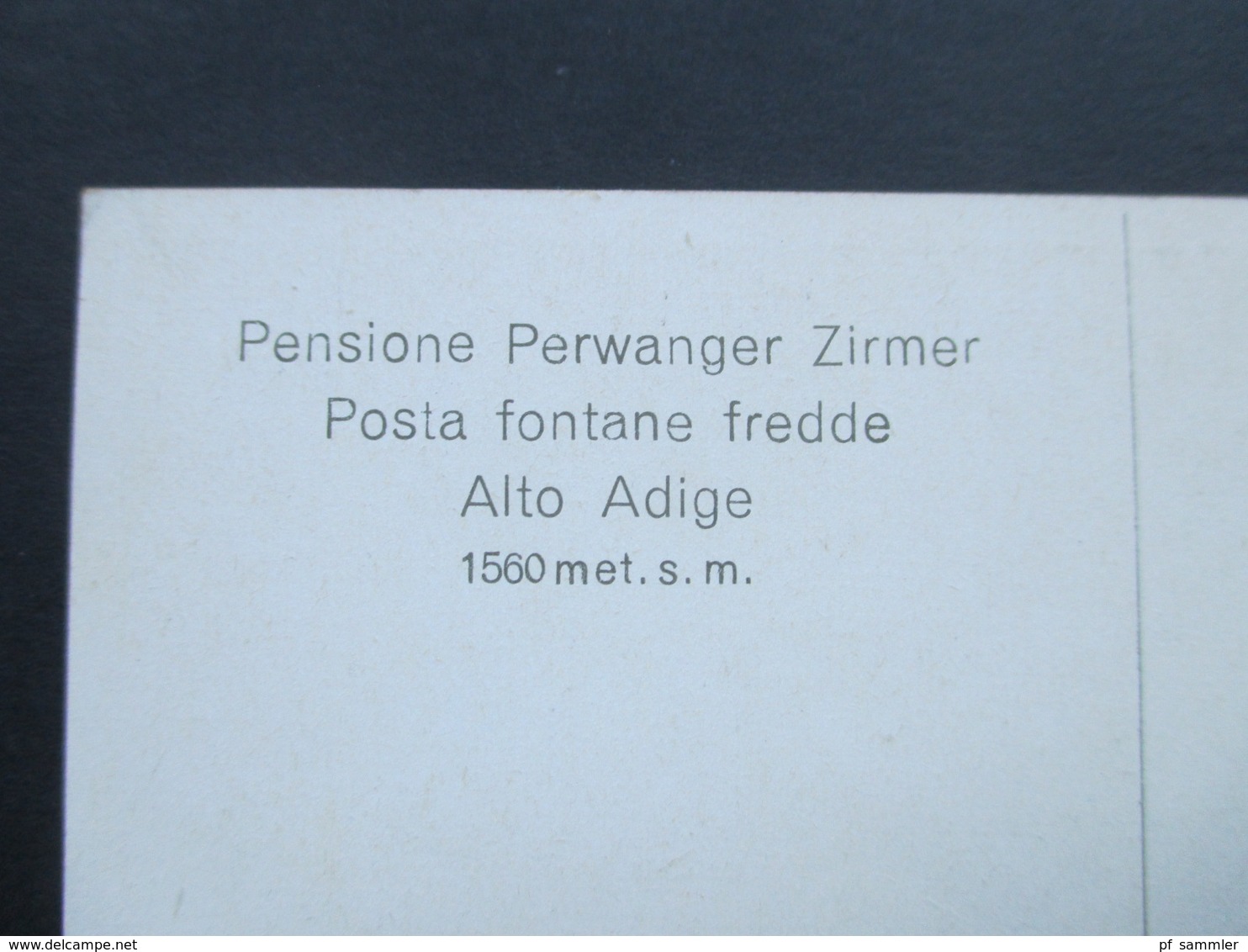 Südtirol Künstlerkarte C. Schmidt-H. Zirmerhof Mit Ortler Gruppe. Pensione Perwanger Zirmer Posta Fontane Fredde. - Hotels & Gaststätten