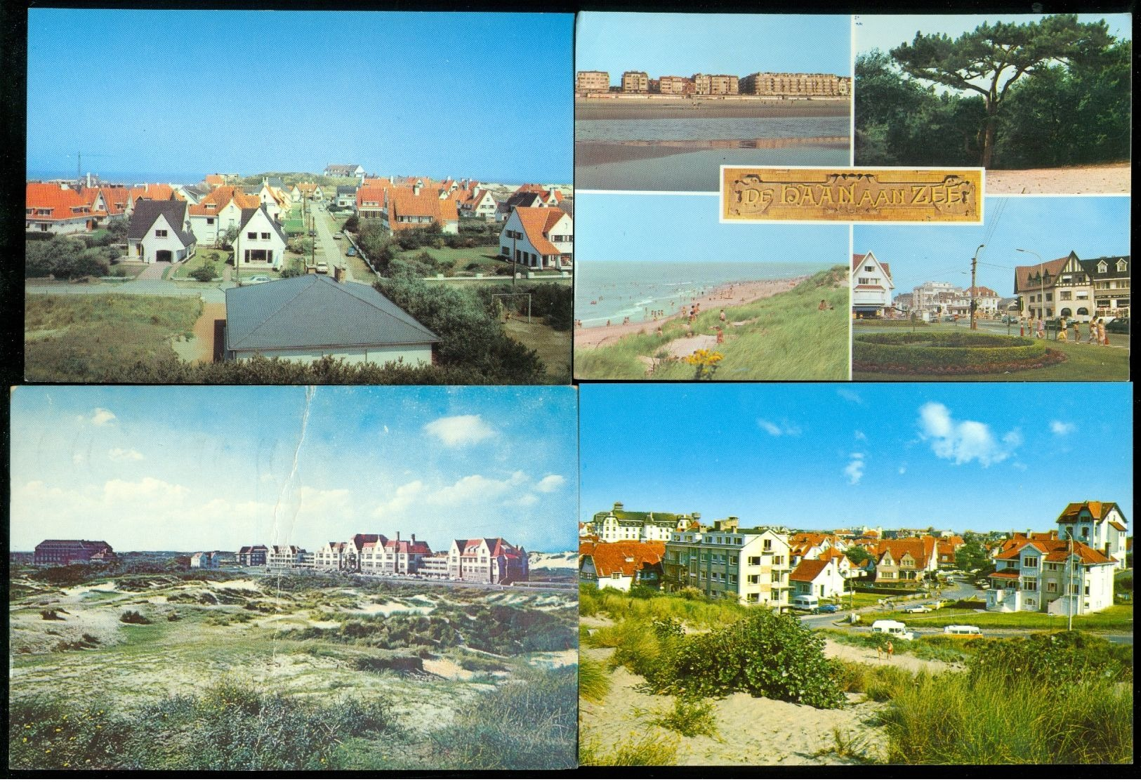 Beau lot de 60 cartes postales semi modernes grand format de Belgique La côte  Coq /Mer  60 postk. gr.form. kust De Haan