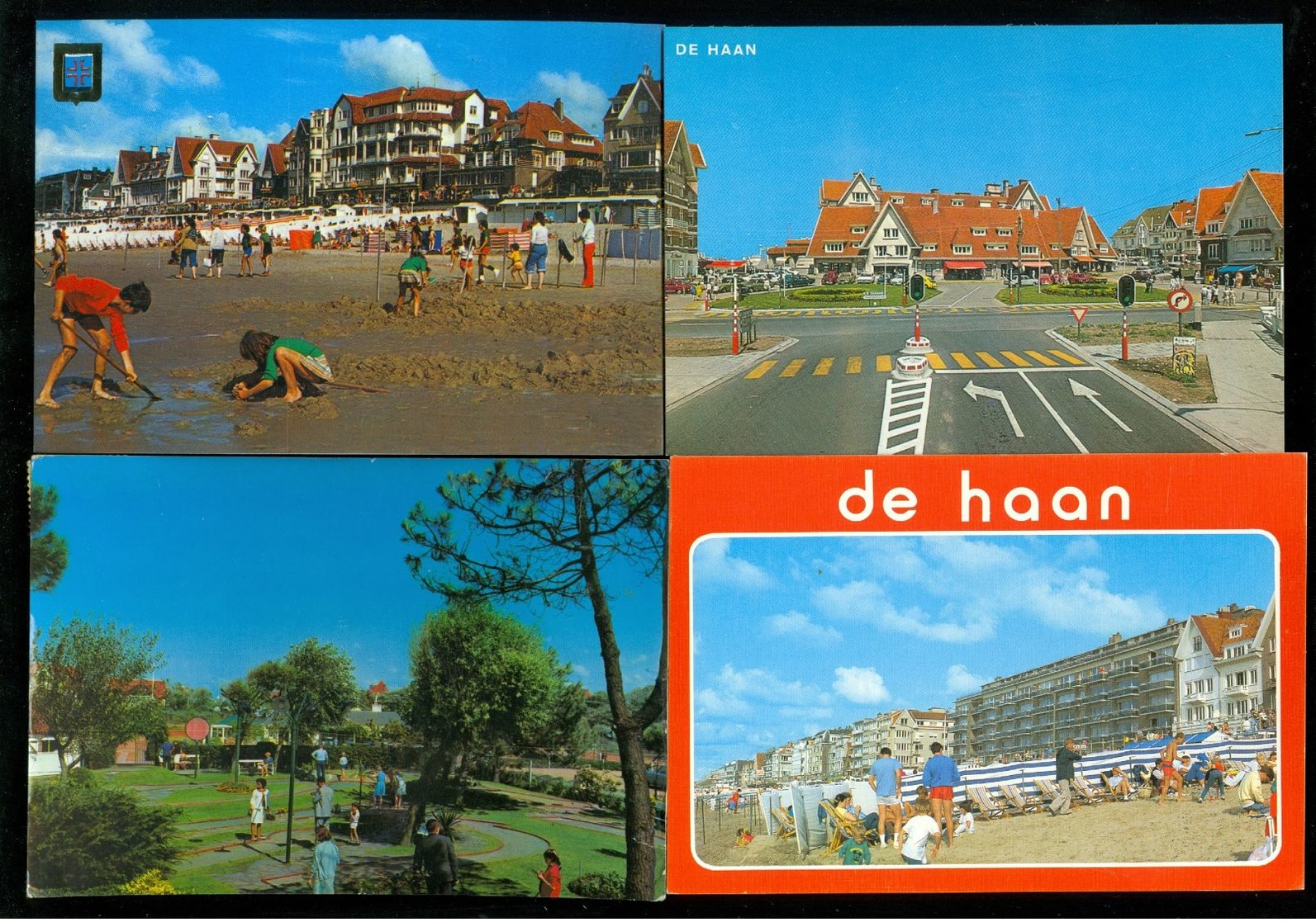 Beau lot de 60 cartes postales semi modernes grand format de Belgique La côte  Coq /Mer  60 postk. gr.form. kust De Haan