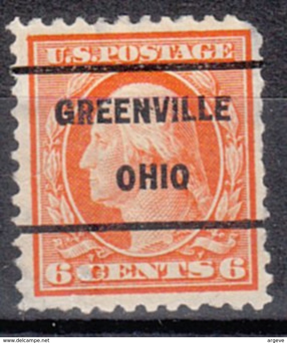 USA Precancel Vorausentwertung Preo, Locals Ohio, Greenville 209, Perf. 11x11, Stamp Thin - Vorausentwertungen