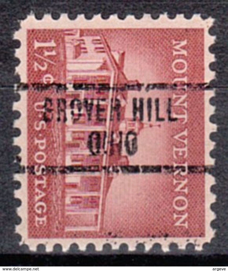 USA Precancel Vorausentwertung Preo, Locals Ohio, Grover Hill 734 - Vorausentwertungen