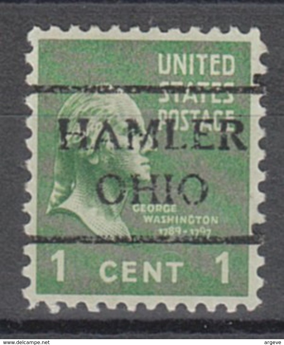 USA Precancel Vorausentwertung Preo, Locals Ohio, Hamler 716 - Vorausentwertungen