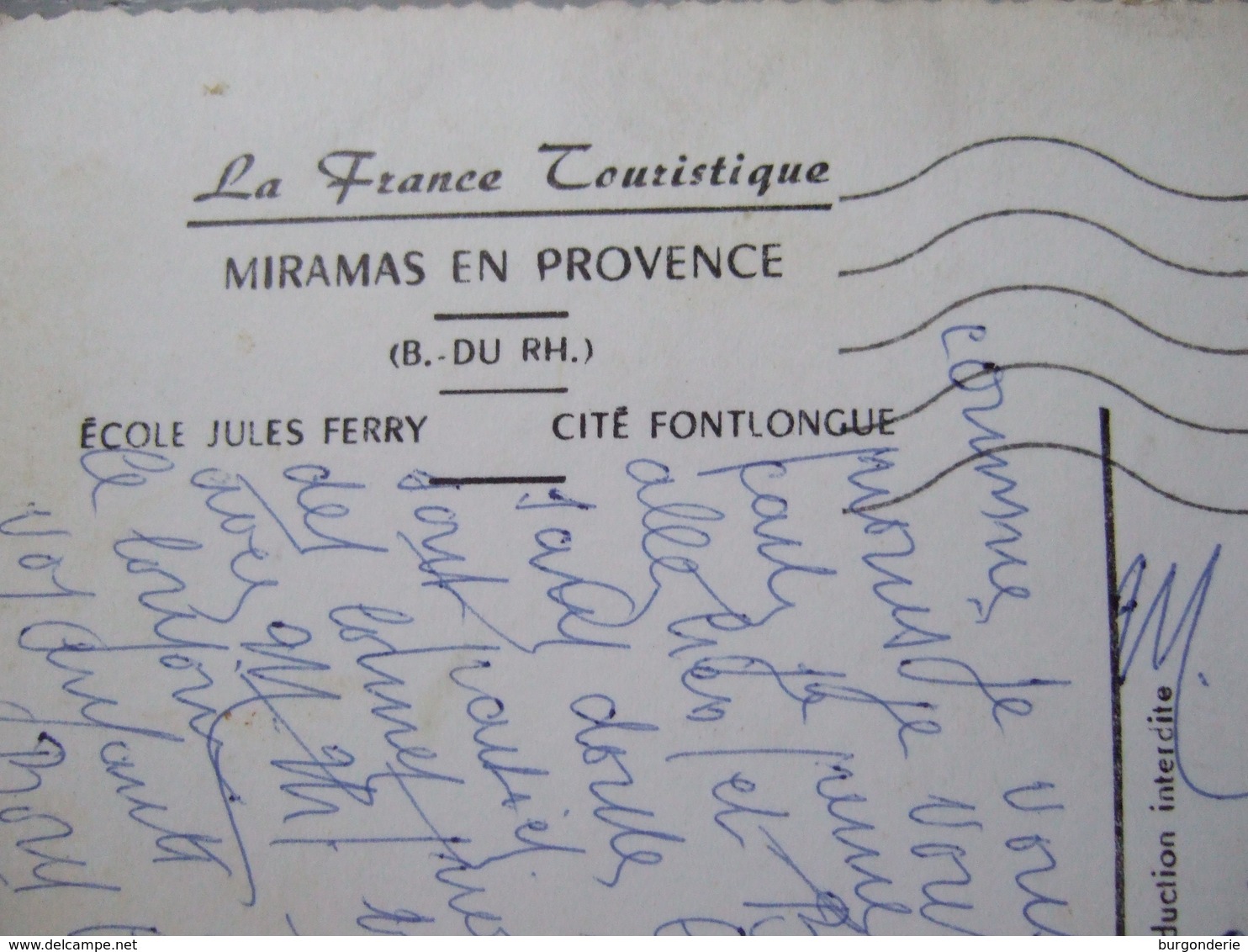 MIRAMAS / ECOLE JULES FERRY / CITE FONTLONGUE / TRES BELLE CARTE PHOTO / 1958 - Autres & Non Classés