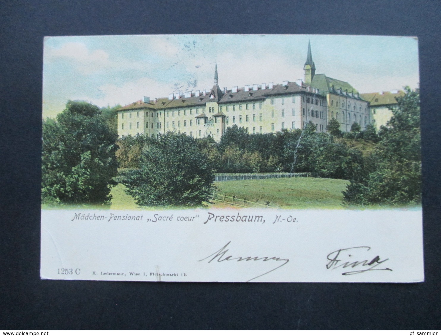 Österreich 1906 AK Mädchen Pensionat "Sacre Coeur" Pressbaum N-Österreich Nach Schloss Faal Marburg Drau Gesendet! - Schools