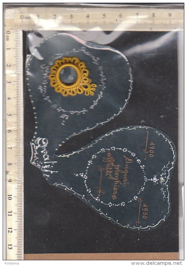 PO7432D# SANTINO CELLULOIDE TRASPARENTE CON RELIQUIA - EX INDUMENTIS - S.GIOVANNI BOSCO - Images Religieuses