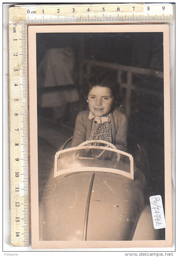 PO7474D# BAMBINI - AUTO GIOCATTOLO TOYS AUTOMOBILISMO - RICORDO VARAZZE 1948  No VG - Portraits