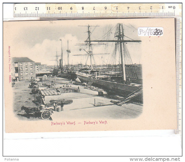 PO7522D# AUSTRALIA - SYDNEY - PARBURY'S WHARF - NAVI VELIERI   No VG - Sydney