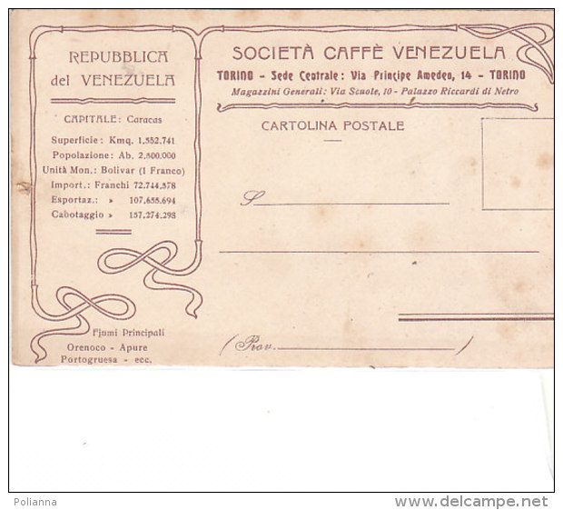 PO7532D# PUBBLICITA' SOCIETA&acute; CAFFE&acute; VENEZUELA TORINO - ALBERO DELL'HEOVEA GUYANENSIS  No VG - Venezuela