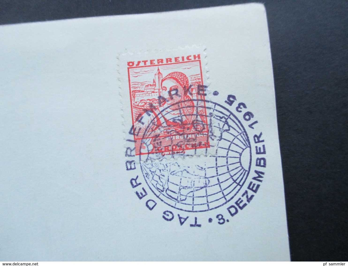 Werbekarte 1935 Glühlampen Fulgui. Sonderstempel Tag Der Briefmarke 3. Dezember 1935 ?! Eventl. Später Verwendet! - Werbepostkarten