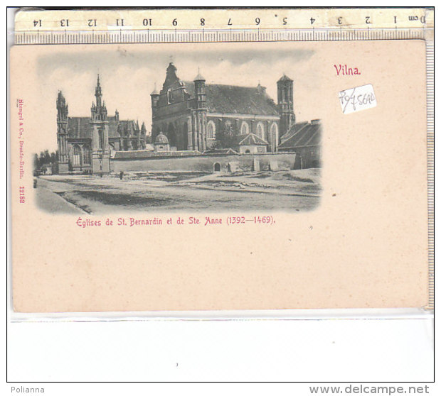 PO7564D# LITUANIA - VILNA - ST.BERNARDIN ET STE.ANNE  No VG - Lithuania