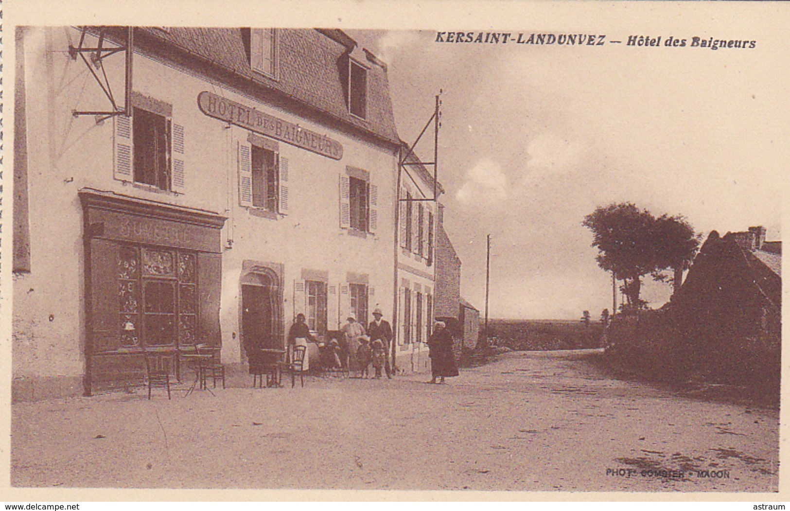 Cpa-29-kersaint Landunvez-animée-hotel Des Baigneurs-edi Combier - Other & Unclassified