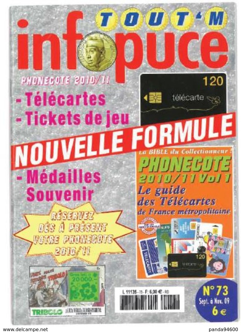 Revue Infopuce Septembre 2009 N° 73 - Kataloge & CDs