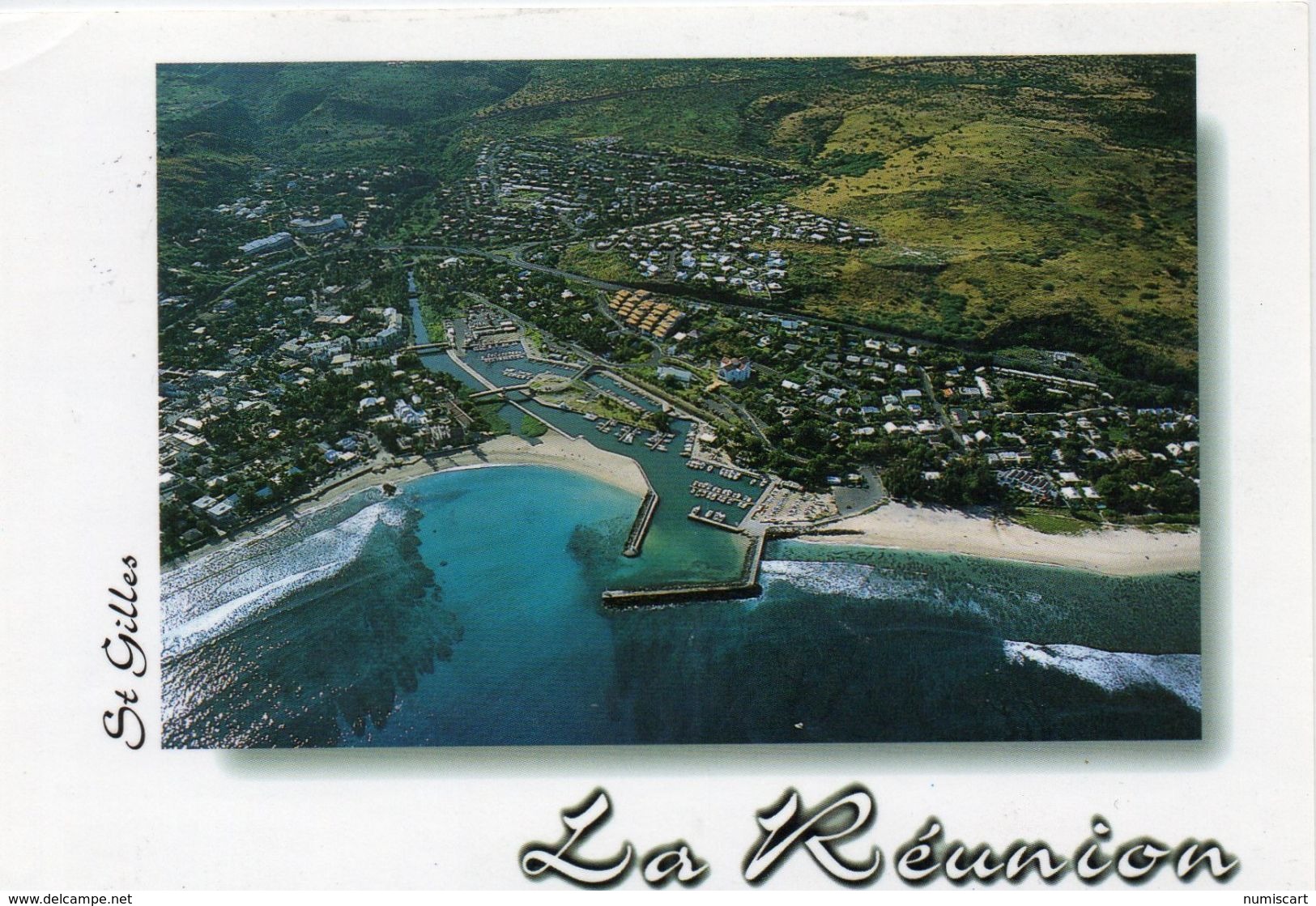 Saint-Gilles Ile De La Réunion DOM TOM Belle Vue Aérienne La Ville Le Port - Autres & Non Classés