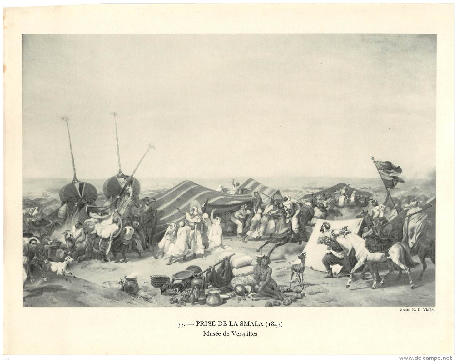 Photo  : PRISE DE LA SMALA 1843 - Musée De Versailles - Photo N.D. Viollet - Guerra, Militari