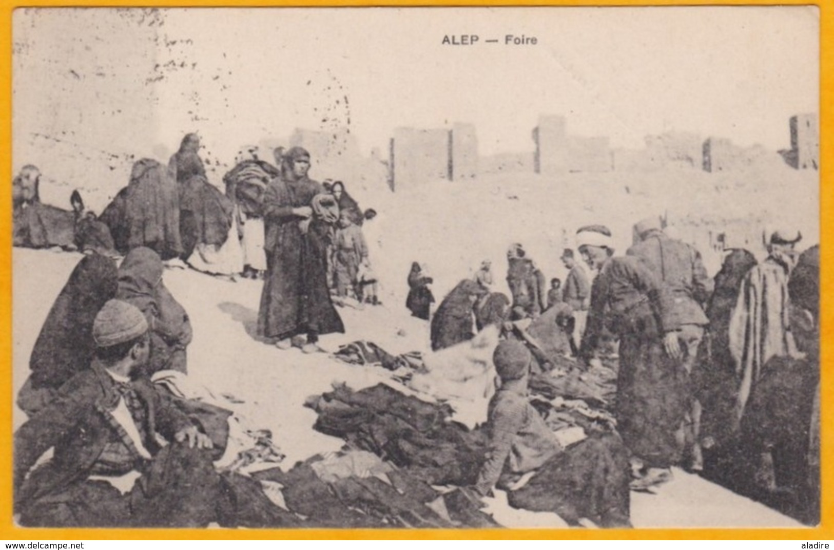 1922 - Carte Postale En FM  D' Alep, Syrie Vers  Marseille, France -  Secteur Postal 610 - AFL - Trésor Et Postes - Cachets Militaires A Partir De 1900 (hors Guerres)