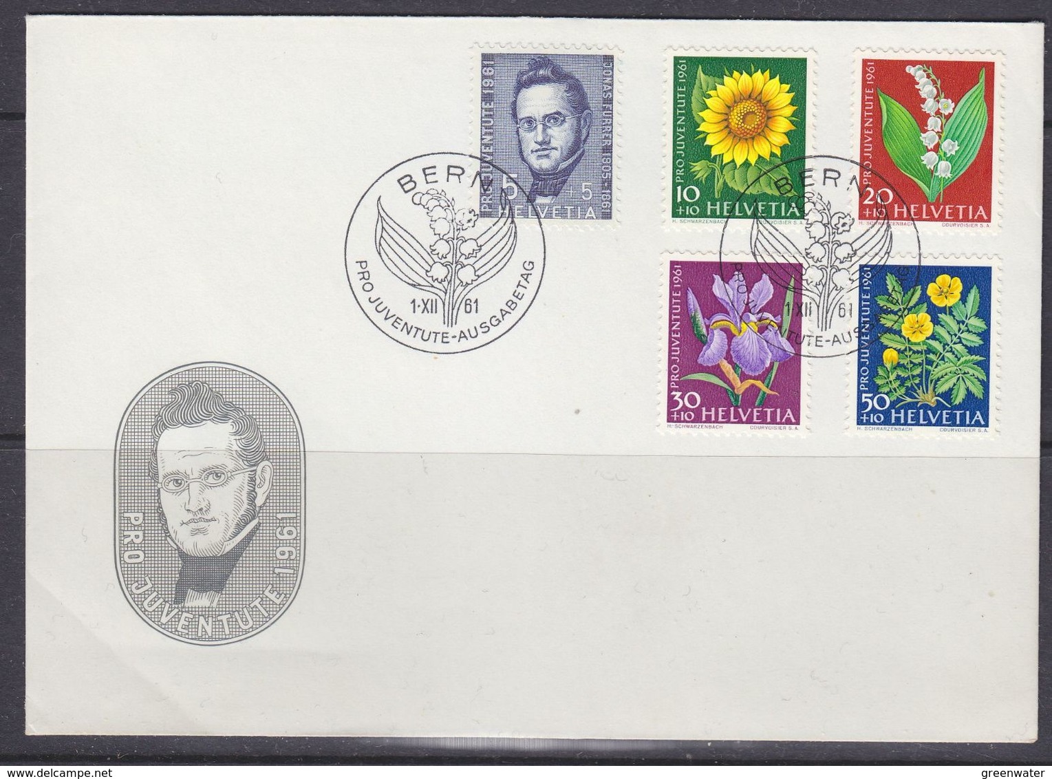 Switzerland 1961 Pro Juventute 5v FDC (37660) - FDC