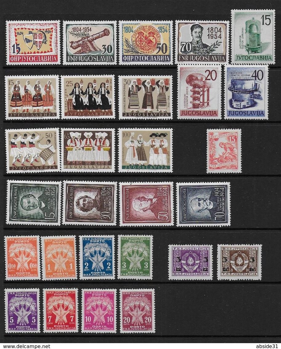 YOUGOSLAVIE - Lot De 28 Timbres ** - Cote : 143 € - Verzamelingen & Reeksen