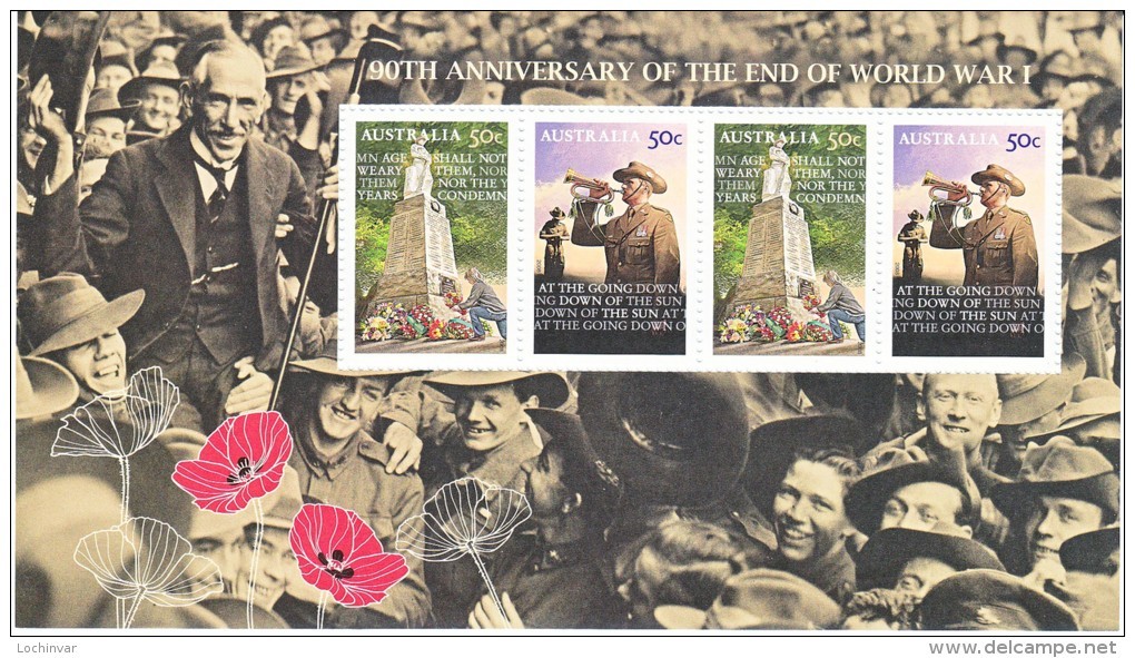 AUSTRALIA, 2008 END OF WW1 ANNIV MINISHEET MNH - Mint Stamps