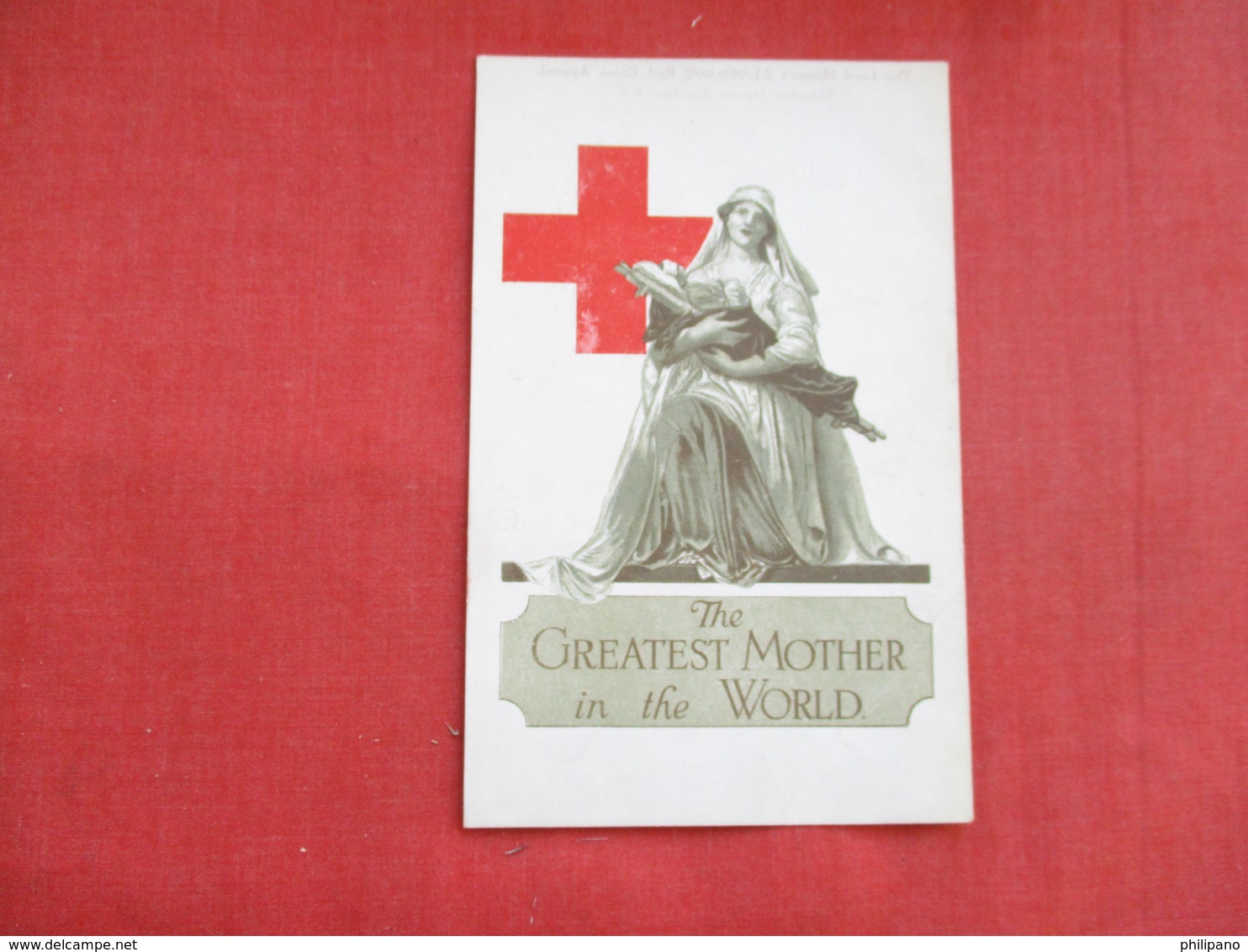 Red Cross Greatest Mother In World --corner Crease----ref 2847 - Red Cross