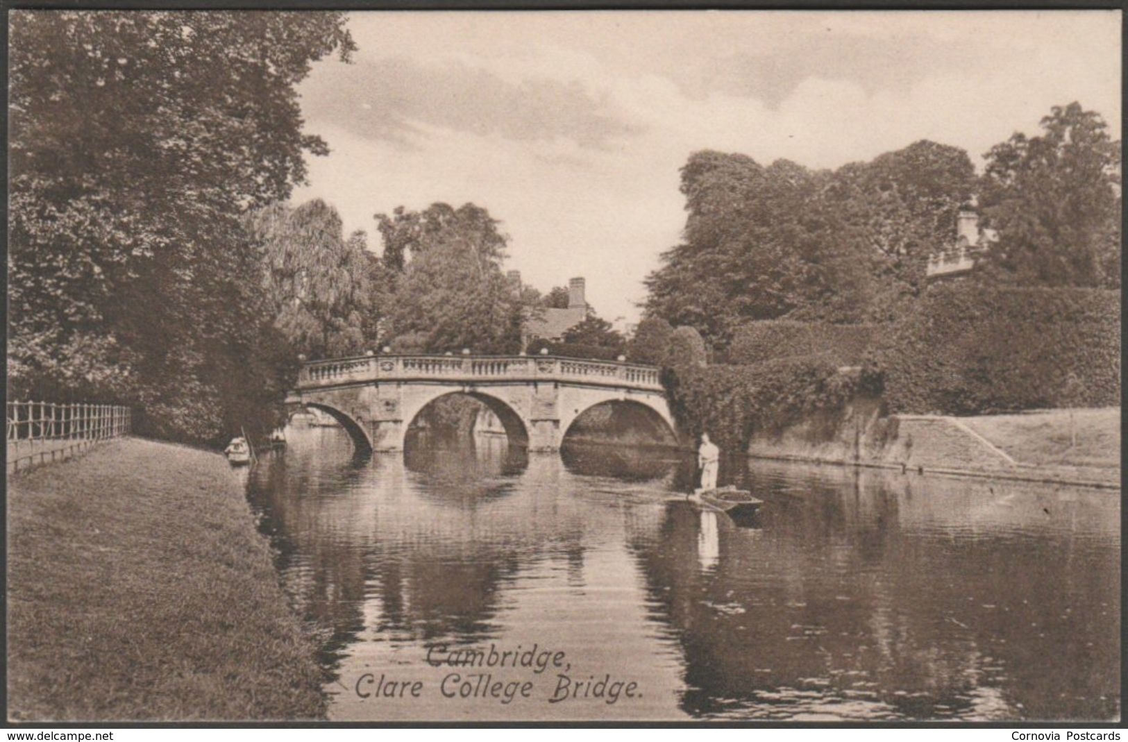 Clare College Bridge, Cambridge, Cambridgeshire, C.1910s - Frith's Postcard - Cambridge