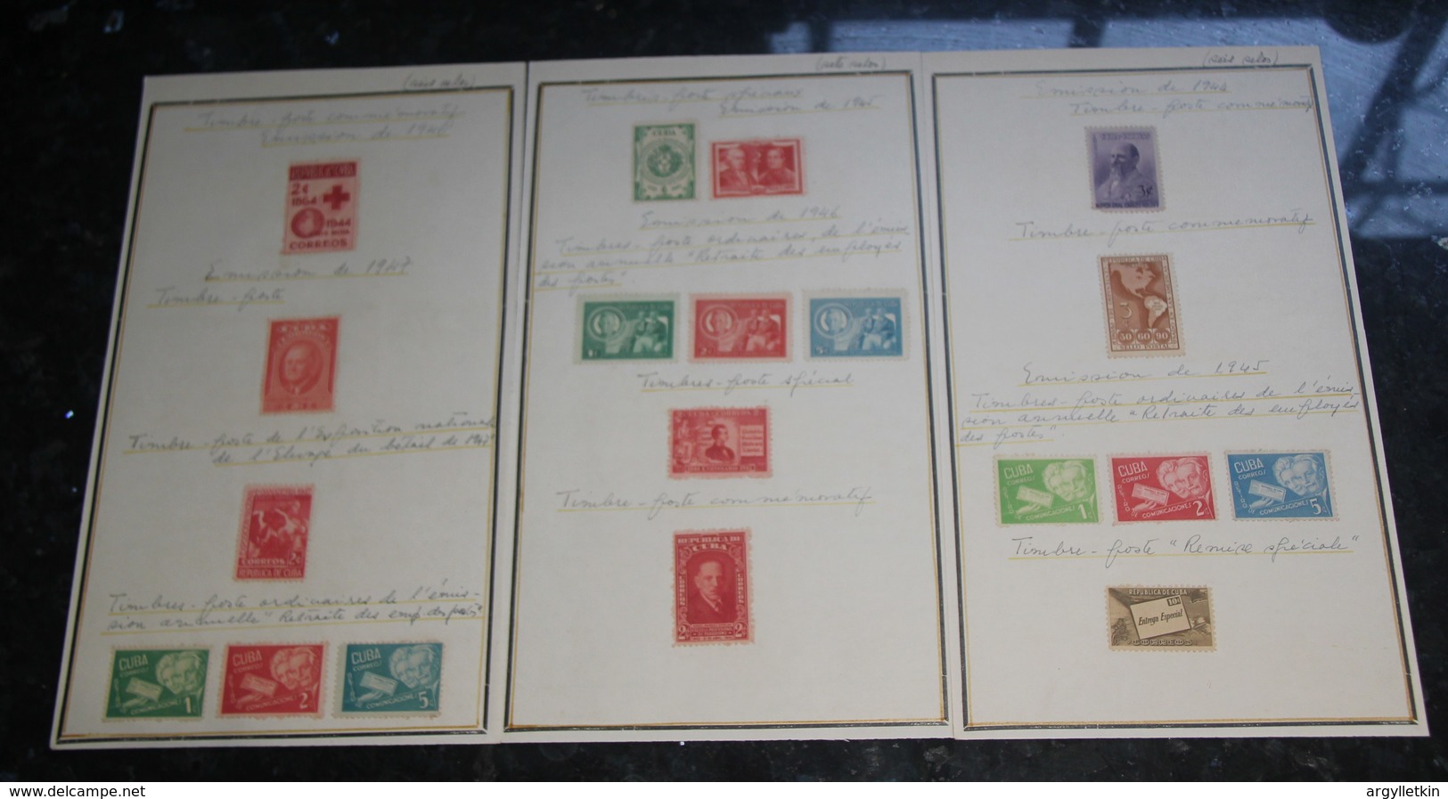 CUBA STAMP COLLECTION 1940/54 MINI SHEETS ARCHIVE SOURCE - Collections, Lots & Series