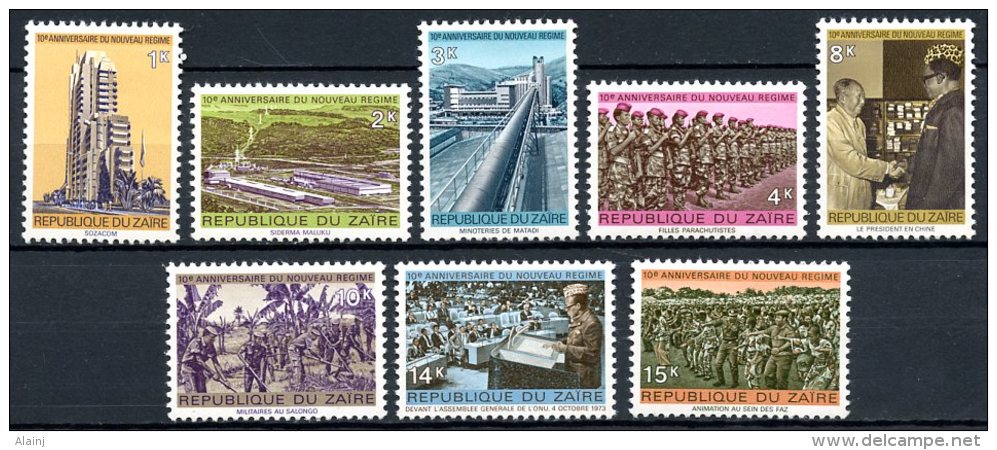 République Du Zaïre   884 - 891   XX    ---   TTB - Unused Stamps