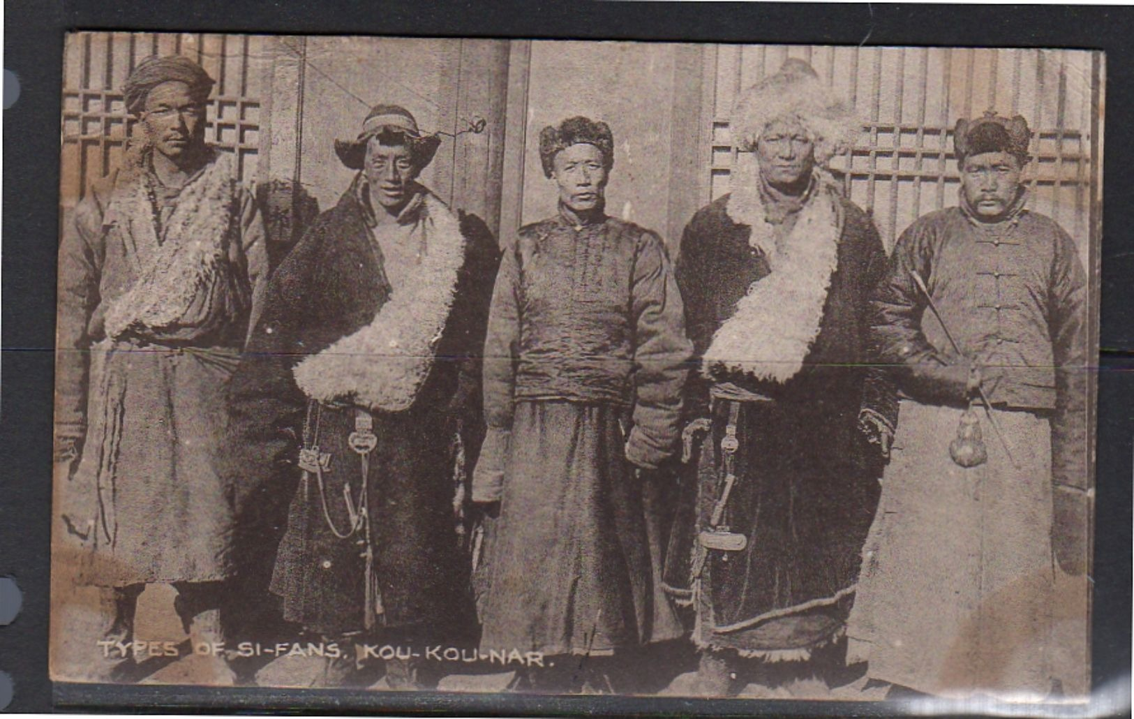 Si Fan People Kou Kou Nar Belgian Catholic Mission Of Scheut (probably Inner Mongolia) RARE CARD (c7-42) - China