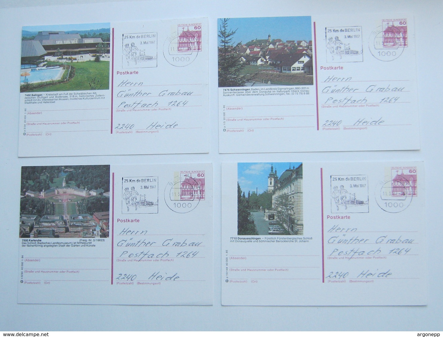 4 Bildpostkarten Verschickt - Postcards - Used