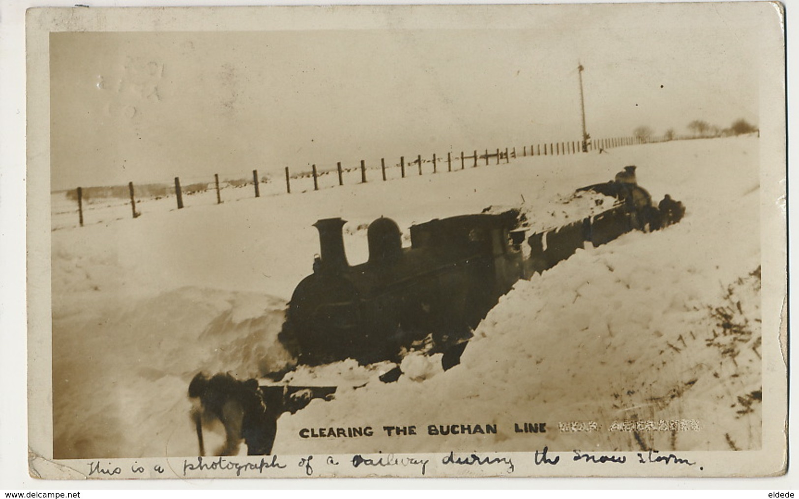 Real Photo  Clearing The Buchan Train Chasse Neige  Used From Stonehaven - Aberdeenshire