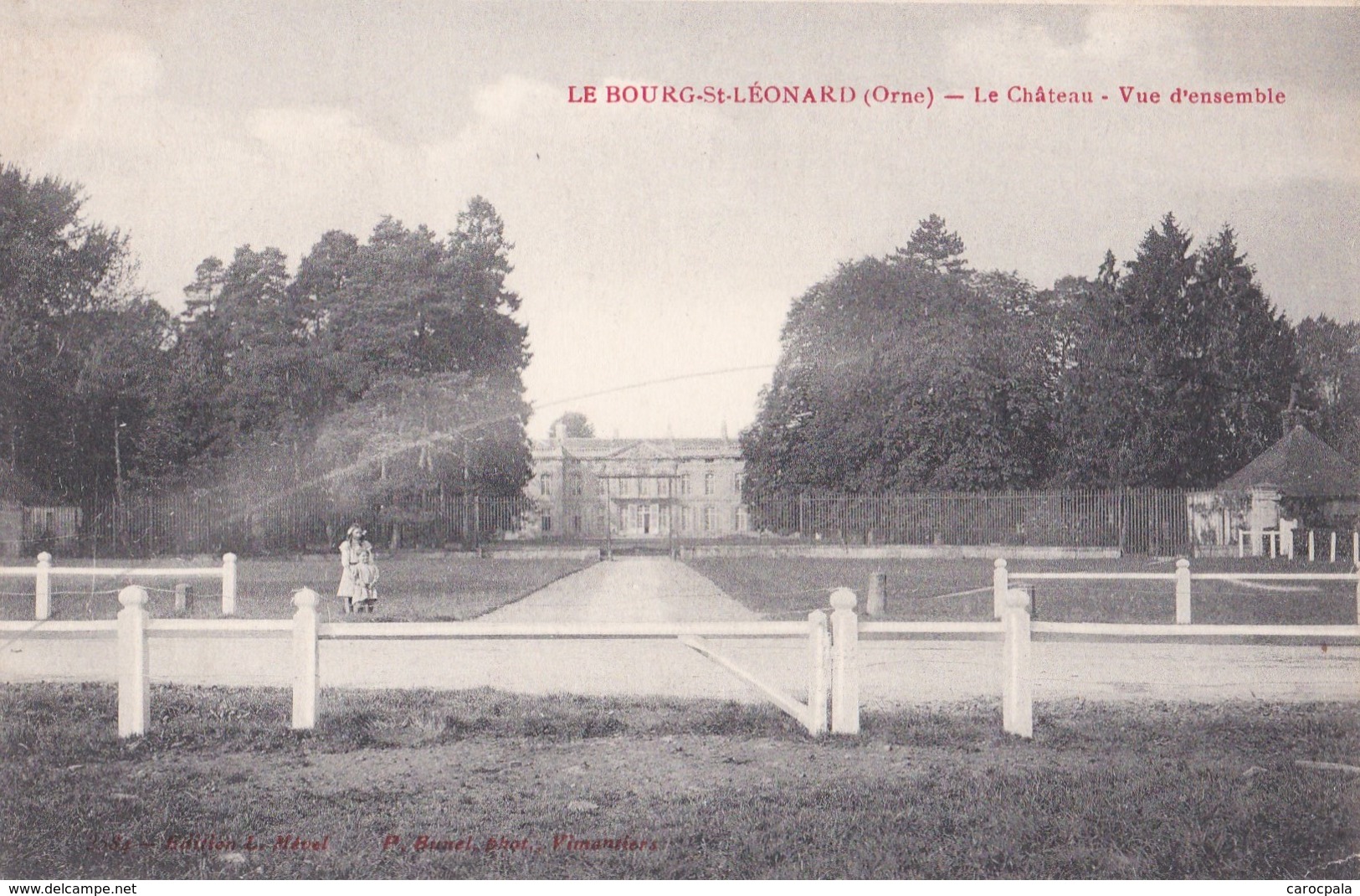 Carte 1910 Le BOURG ST LEONARD / LE CHATEAU / VUE D'ENSEMBLE - Autres & Non Classés