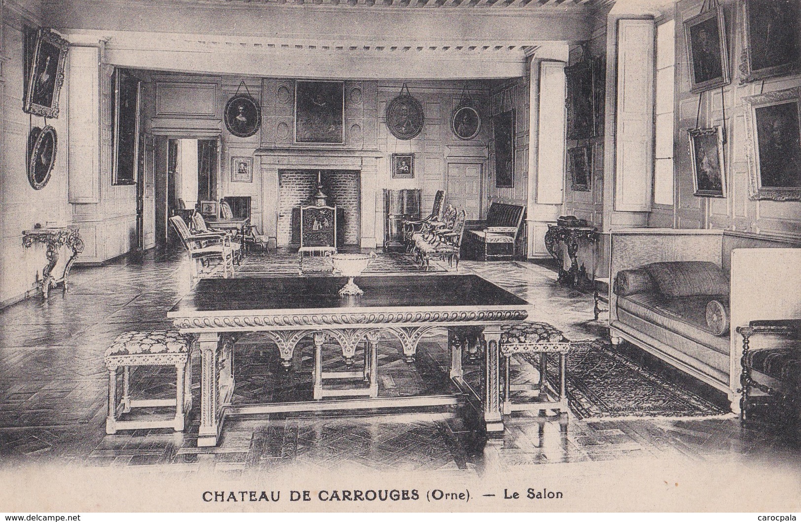 Carte 1915 CHATEAU DE CARROUGES / LE SALON - Carrouges