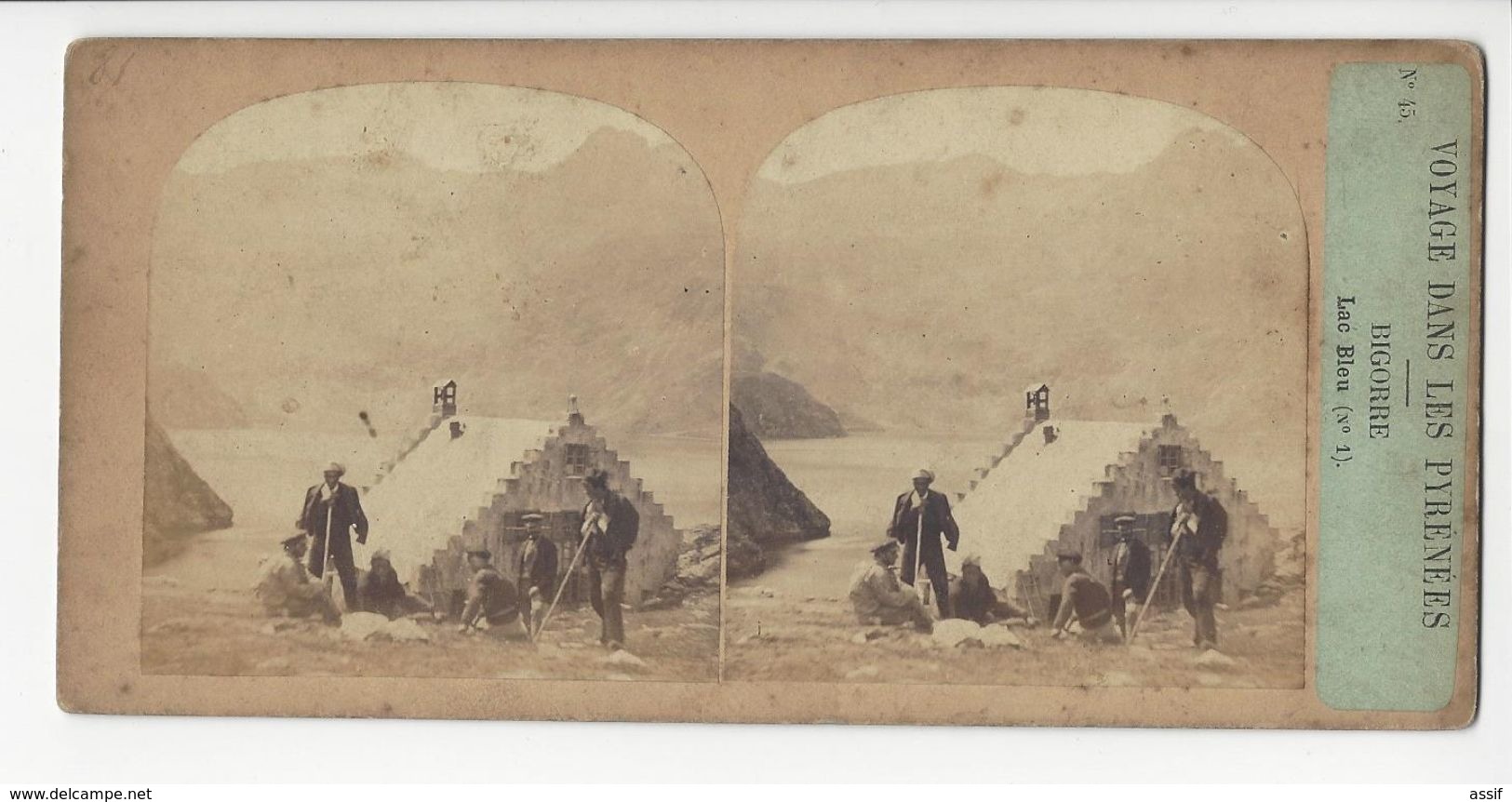 PYRENEES BIGORRE PHOTO STÉRÉO CIRCA 1860 FURNE ET TOURNIER  /FREE SHIPPING REGISTERED - Stereoscopio
