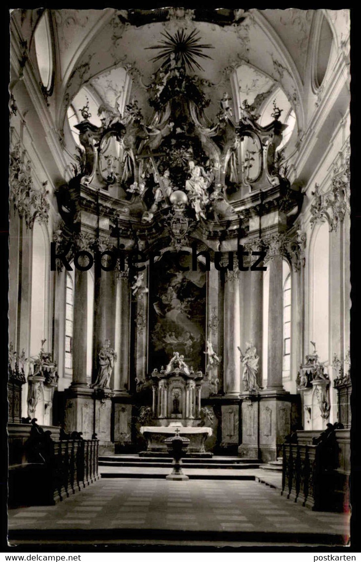 ÄLTERE POSTKARTE EHEMALIGE ABTEIKIRCHE AMORBACH IM ODENWALD Kirche Altar Church église Postcard Ansichtskarte Cpa AK - Amorbach