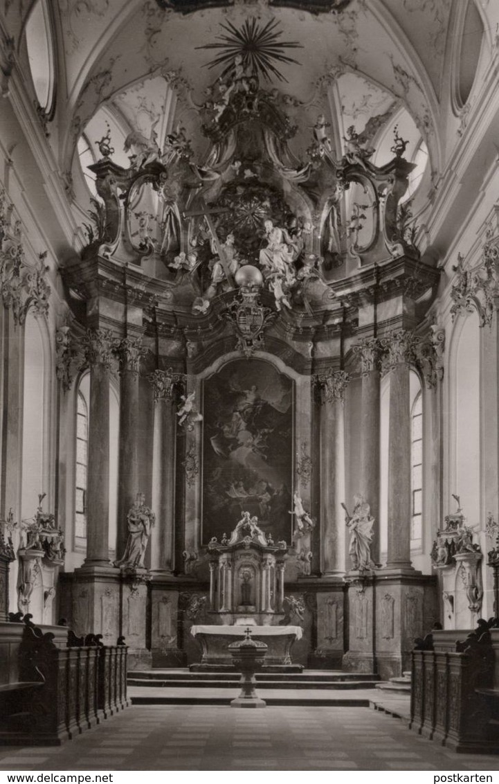ÄLTERE POSTKARTE EHEMALIGE ABTEIKIRCHE AMORBACH IM ODENWALD Kirche Altar Church église Postcard Ansichtskarte Cpa AK - Amorbach