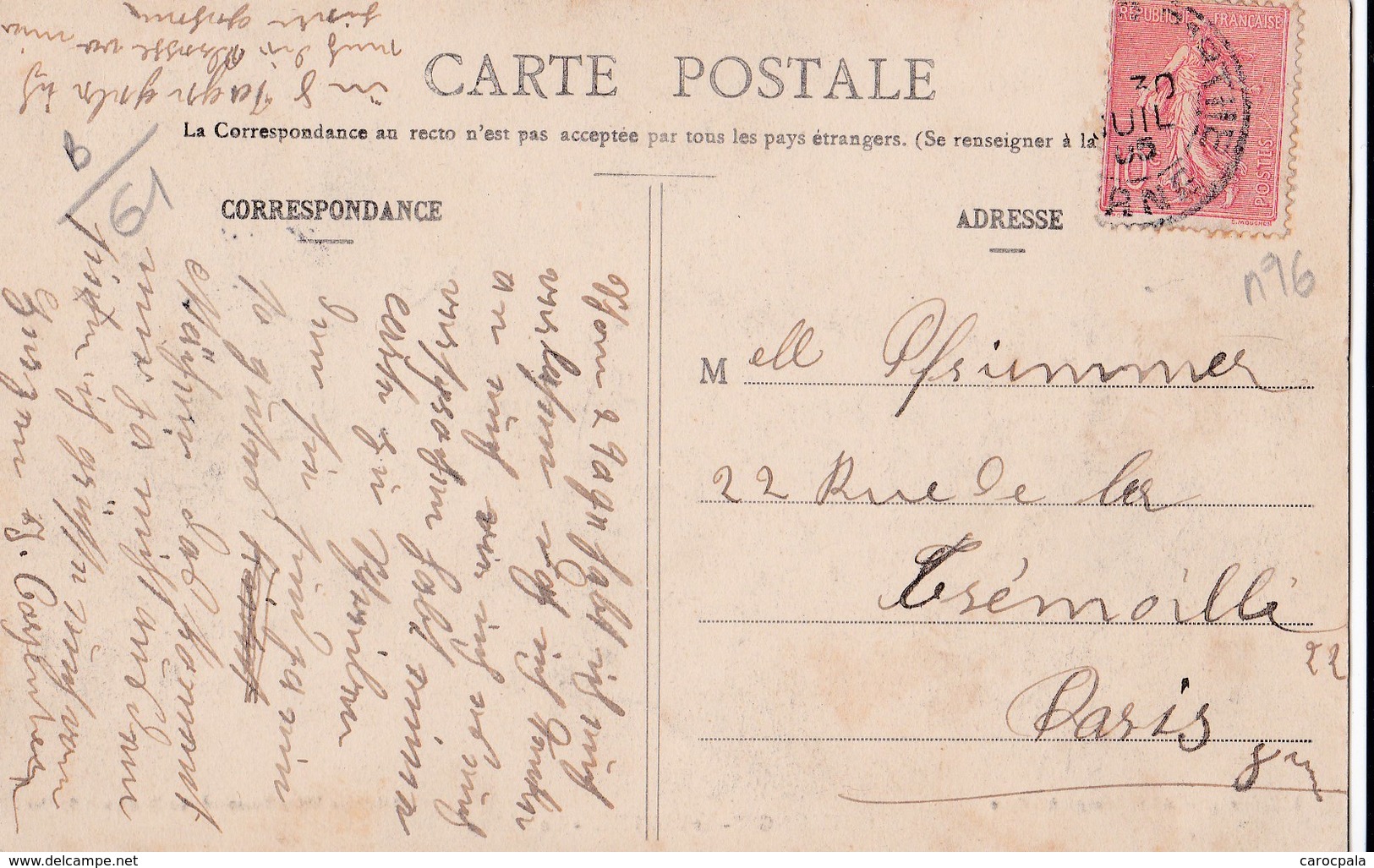 Carte 1905 COULONGES SUR SARTHE / LE CHATEAU - Autres & Non Classés