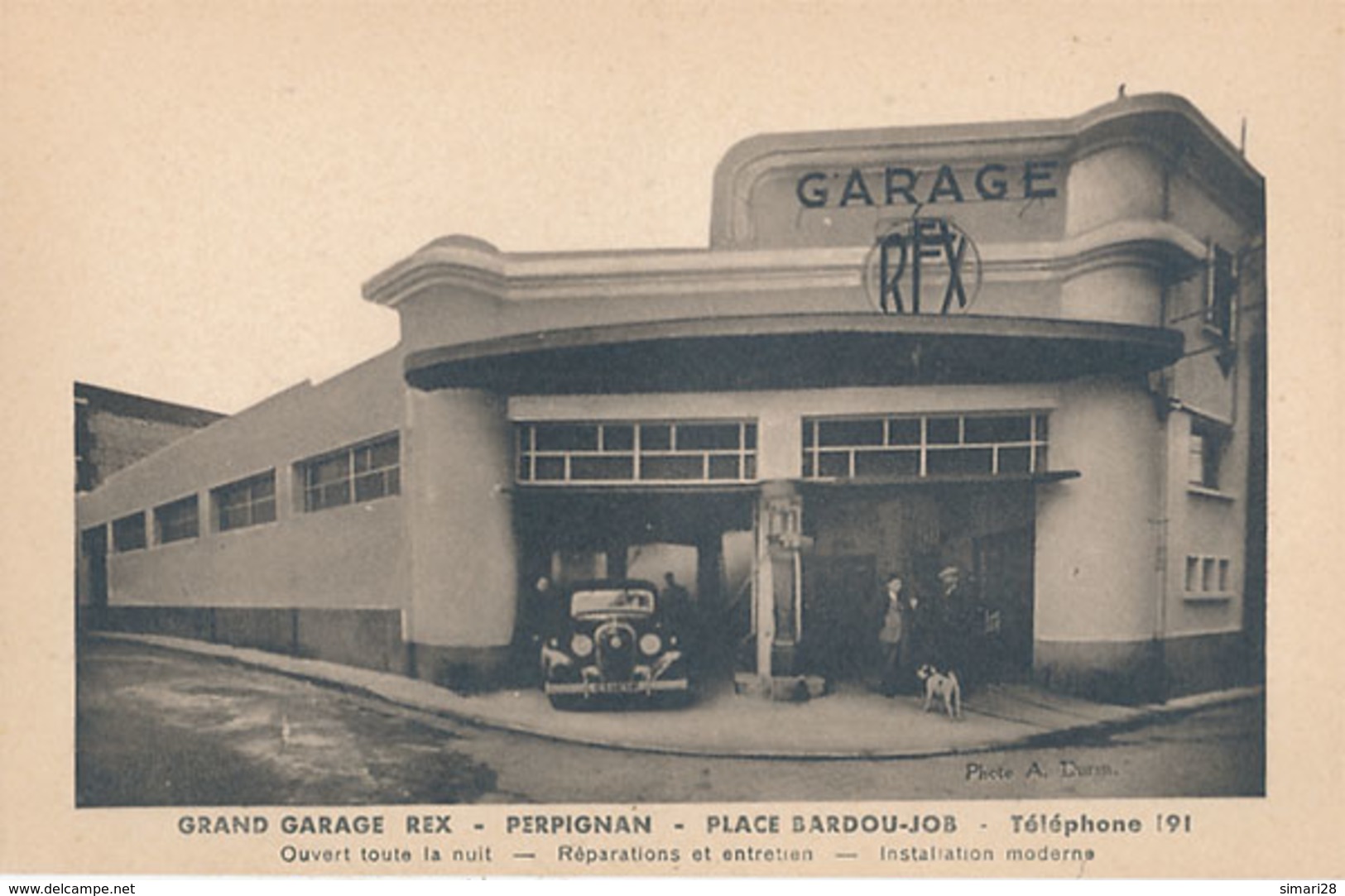 PERPIGNAN - GRAND GARAGE REX - PERPIGNAN PLACE BARDOU-JOB - Perpignan